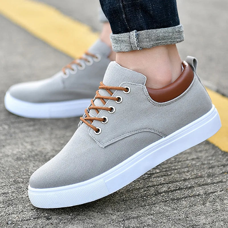 Modne Casual Sneakers Wykonane z Kanwy