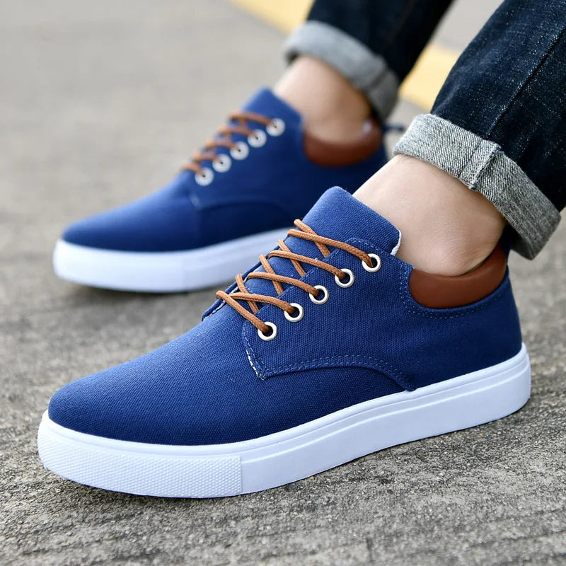 Modne Casual Sneakers Wykonane z Kanwy
