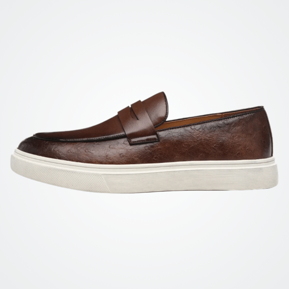 Skórzane Mokasyny Slip-On dla Mężczyzn od Renlor