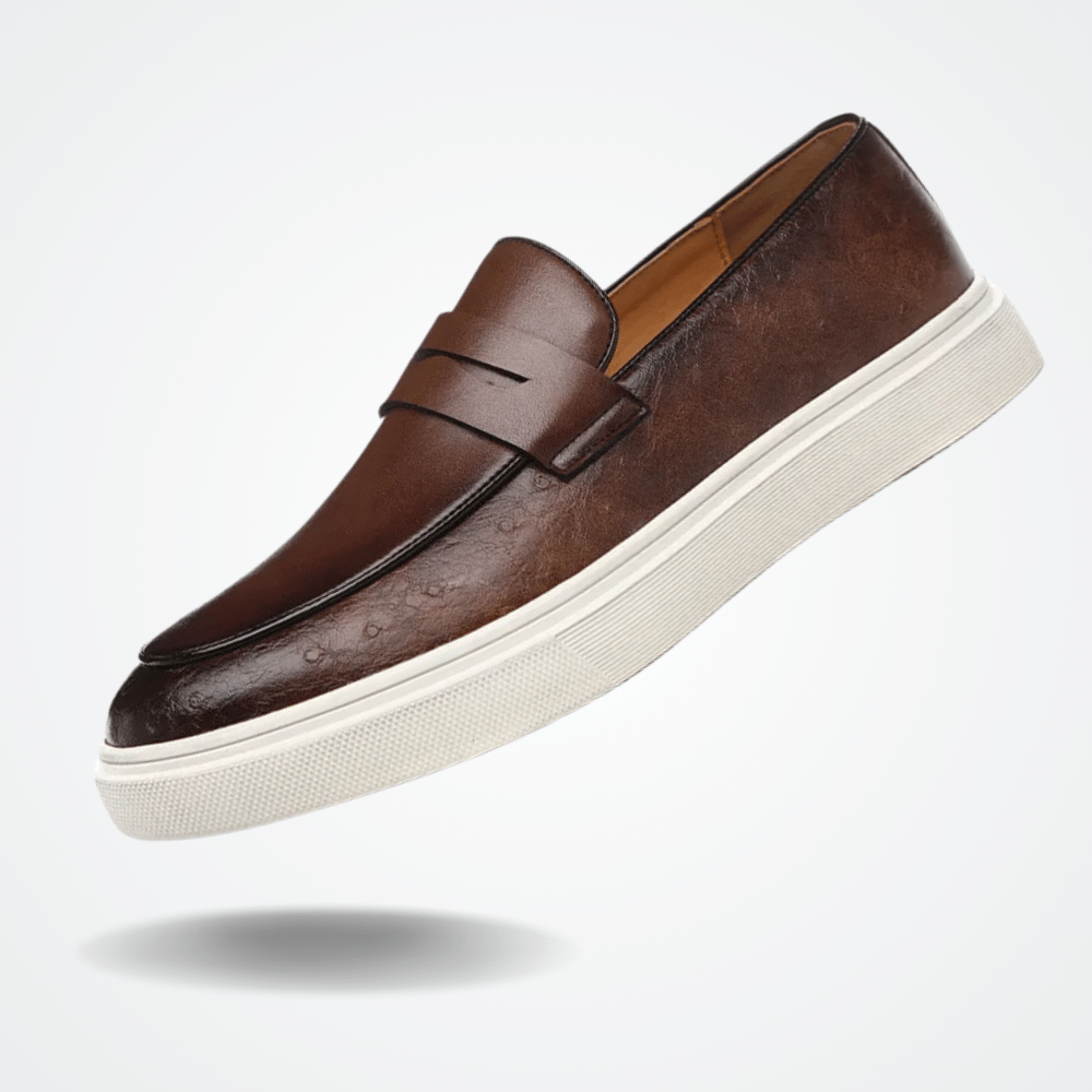 Skórzane Mokasyny Slip-On dla Mężczyzn od Renlor