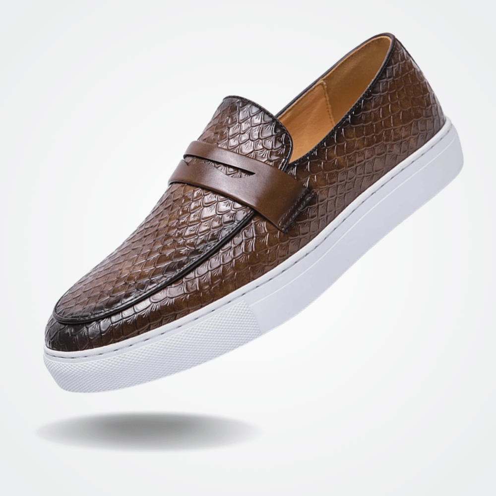 Skórzane Mokasyny Slip On dla Mężczyzn Toulon Renlor