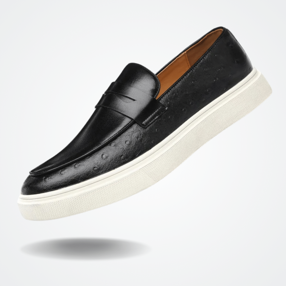 Skórzane Mokasyny Slip-On dla Mężczyzn od Renlor