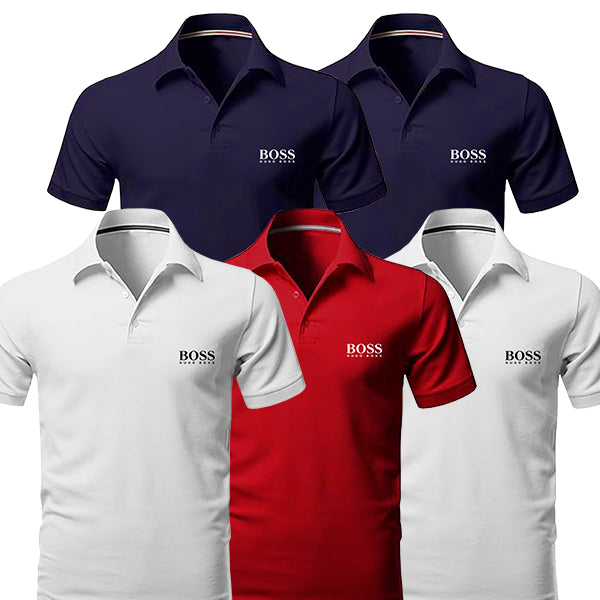 [BUY 3, GET 5] Zestaw 5 Polo Boss Essential