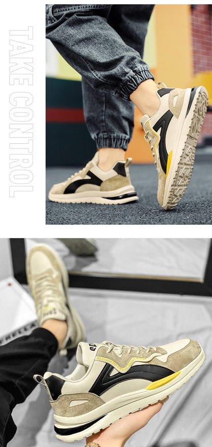 Męskie Sneakersy Casual w Stylu Miejskim